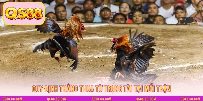 Quy định thắng thua từ trọng tài tại mỗi trận Quy định thắng thua từ trọng tài tại mỗi trận